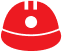 A red object with black lines on it.